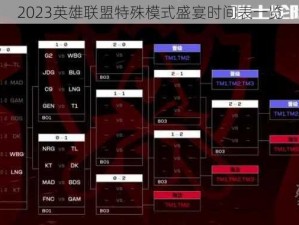 2023英雄联盟特殊模式盛宴时间表一览