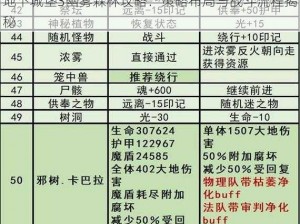 地下城堡3幽雾森林攻略：策略布局与战斗流程揭秘