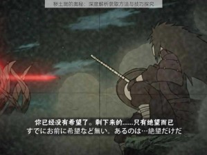 秽土斑的奥秘：深度解析获取方法与技巧探究