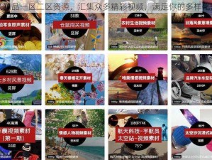 国产精品一区二区资源，汇集众多精彩视频，满足你的多样化需求