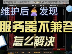 魔兽世界服务器不兼容解析：游戏更新与维护的挑战与应对之道