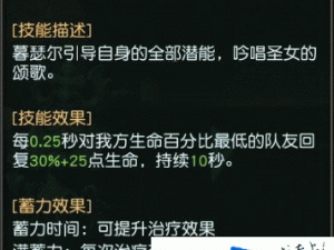 迷雾世界暮瑟尔解析：清规牧师暮瑟尔技能属性深度解读