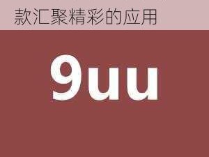 9uu 有你有我足矣，一款汇聚精彩的应用