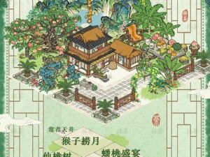 江南百景图中猴子捞月建筑深度解析：经典文化元素的融合与创新展现