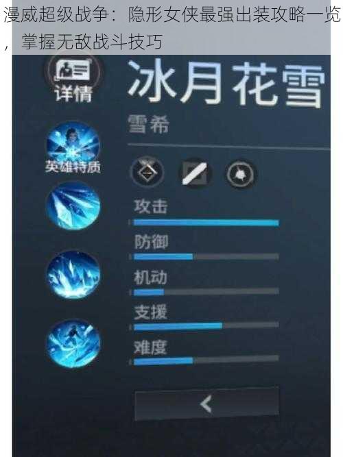 漫威超级战争：隐形女侠最强出装攻略一览，掌握无敌战斗技巧