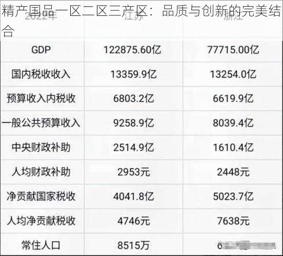 精产国品一区二区三产区：品质与创新的完美结合