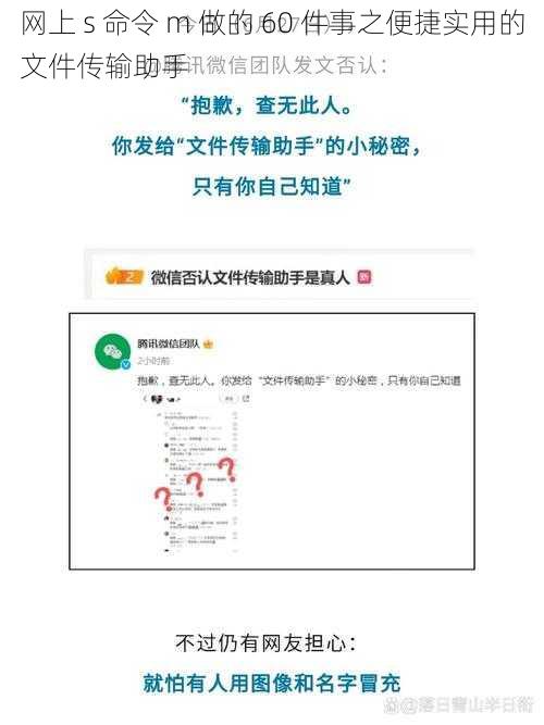 网上 s 命令 m 做的 60 件事之便捷实用的文件传输助手