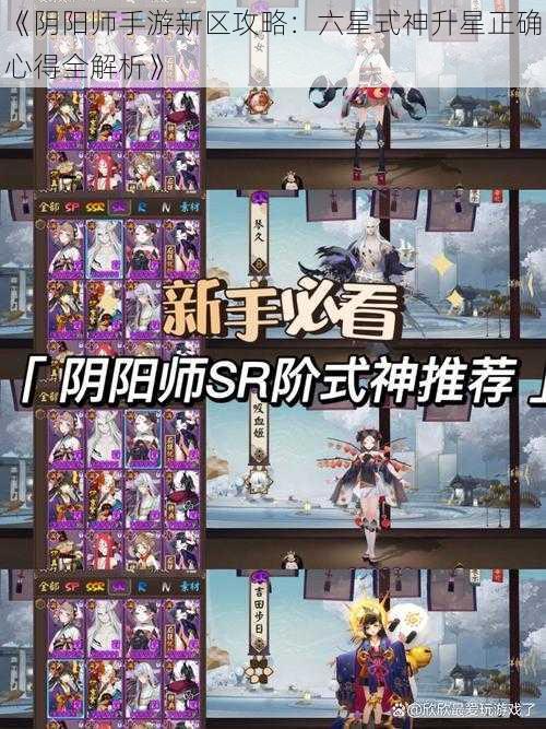 《阴阳师手游新区攻略：六星式神升星正确心得全解析》