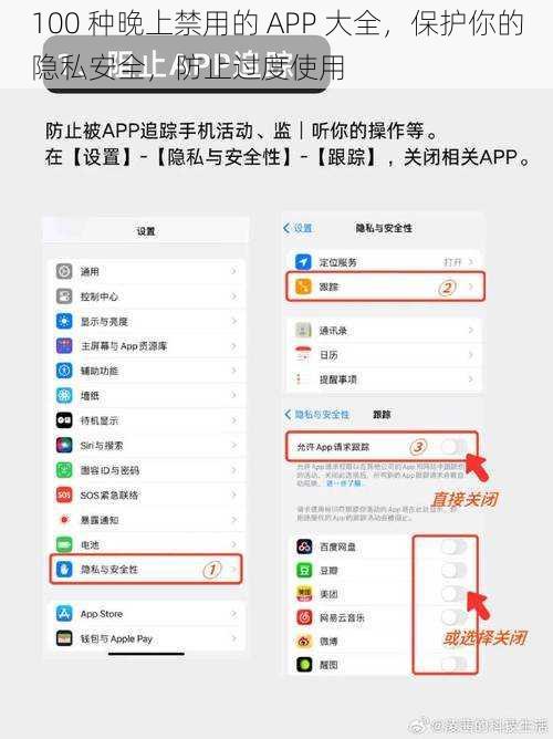 100 种晚上禁用的 APP 大全，保护你的隐私安全，防止过度使用