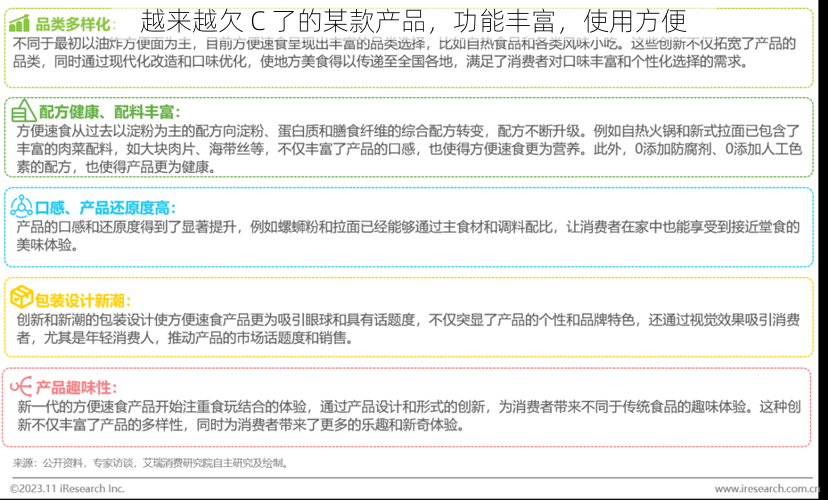 越来越欠 C 了的某款产品，功能丰富，使用方便