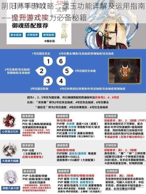 阴阳师手游攻略：魂玉功能详解及运用指南——提升游戏实力必备秘籍