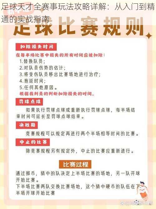 足球天才全赛事玩法攻略详解：从入门到精通的实战指南