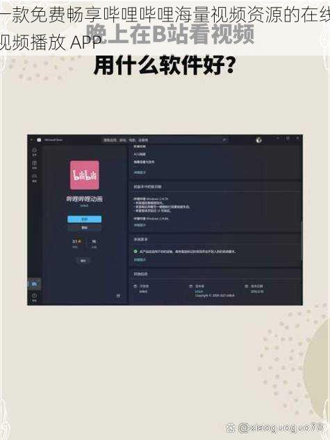 一款免费畅享哔哩哔哩海量视频资源的在线视频播放 APP