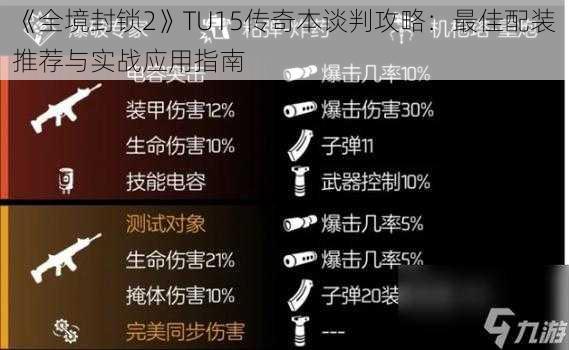 《全境封锁2》TU15传奇本谈判攻略：最佳配装推荐与实战应用指南