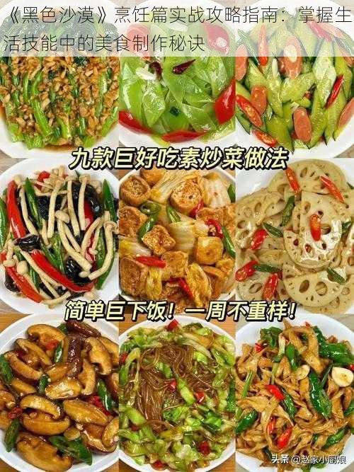 《黑色沙漠》烹饪篇实战攻略指南：掌握生活技能中的美食制作秘诀