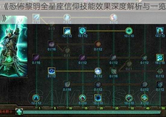 《恐怖黎明全星座信仰技能效果深度解析与一览》