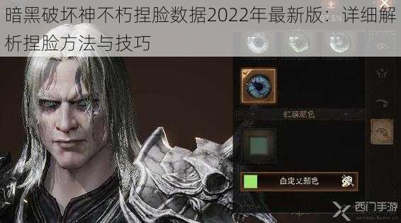 暗黑破坏神不朽捏脸数据2022年最新版：详细解析捏脸方法与技巧