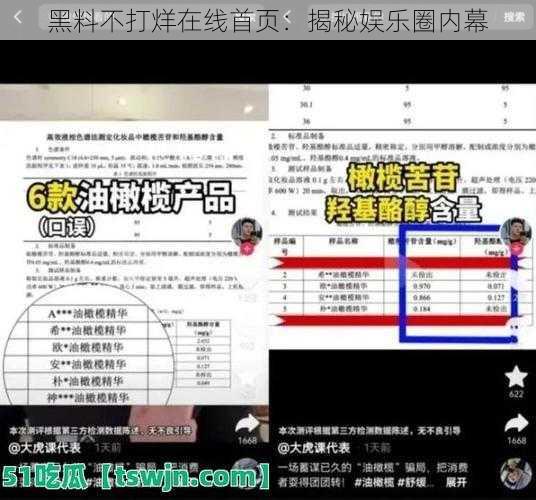 黑料不打烊在线首页：揭秘娱乐圈内幕