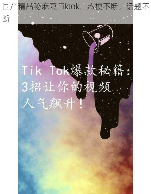 国产精品秘麻豆 Tiktok：热梗不断，话题不断