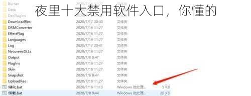 夜里十大禁用软件入口，你懂的