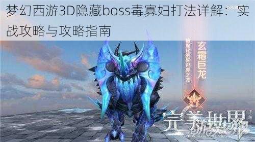 梦幻西游3D隐藏boss毒寡妇打法详解：实战攻略与攻略指南