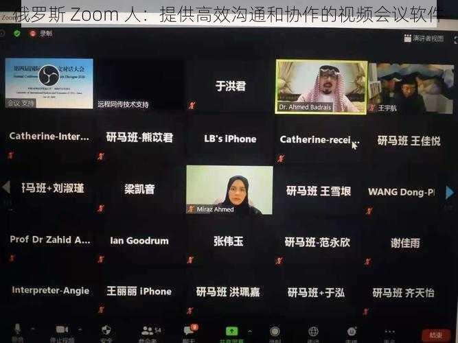 俄罗斯 Zoom 人：提供高效沟通和协作的视频会议软件