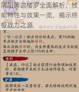 阴阳师迦楼罗全面解析：技能特性与效果一览，揭示终极战力之源