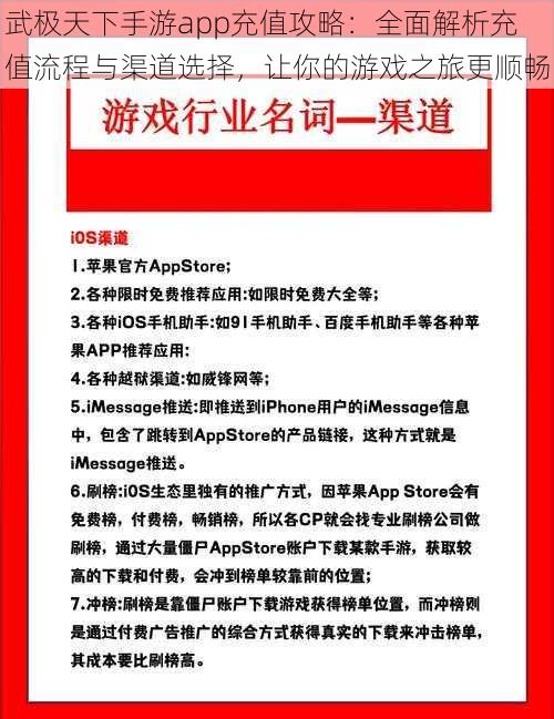 武极天下手游app充值攻略：全面解析充值流程与渠道选择，让你的游戏之旅更顺畅