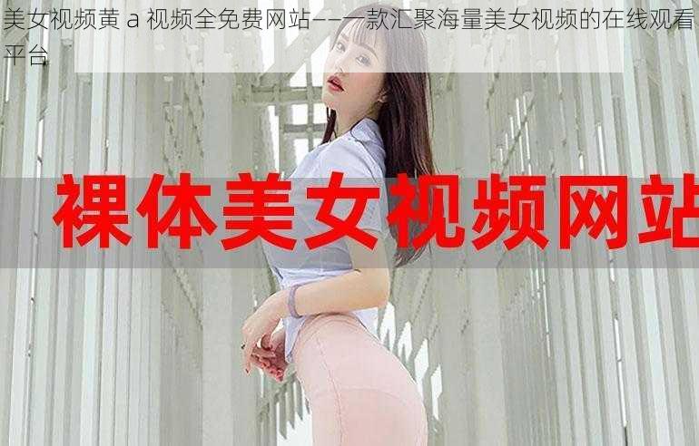 美女视频黄 a 视频全免费网站——一款汇聚海量美女视频的在线观看平台