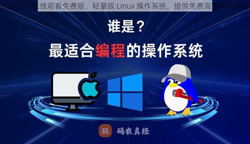 Lubuntu 在线观看免费版，轻量级 Linux 操作系统，提供免费高清视频播放