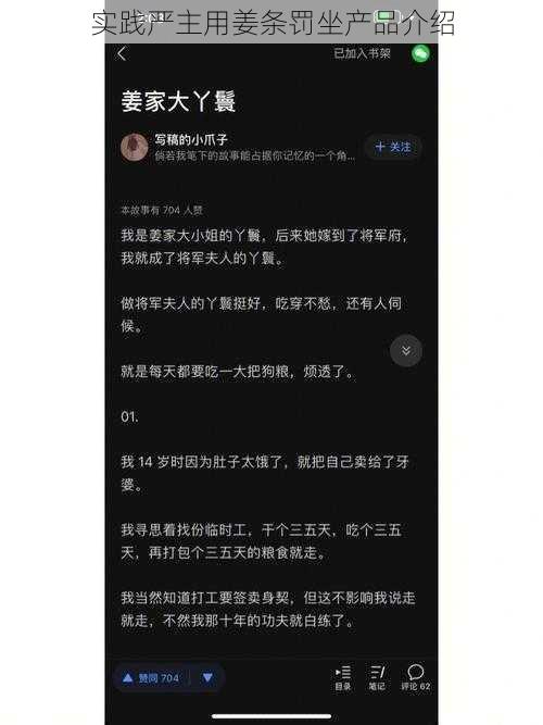 实践严主用姜条罚坐产品介绍