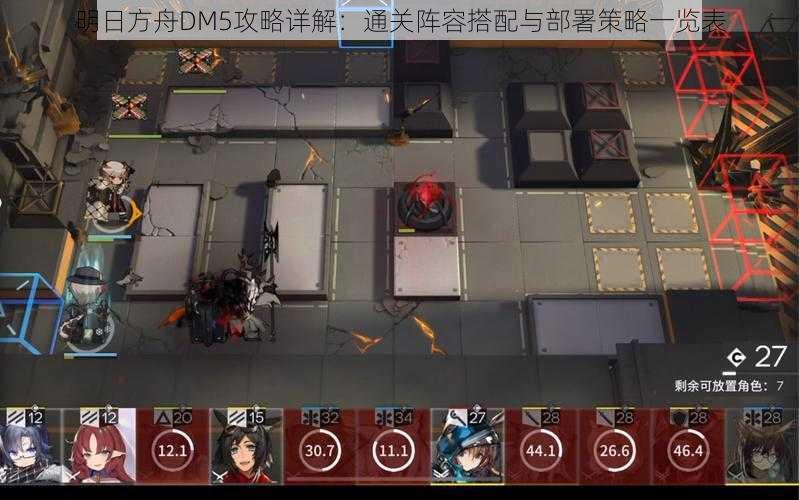 明日方舟DM5攻略详解：通关阵容搭配与部署策略一览表