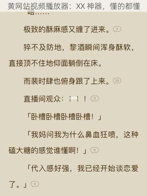 黄网站视频播放器：XX 神器，懂的都懂