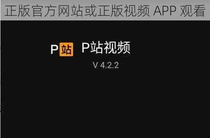 正版官方网站或正版视频 APP 观看