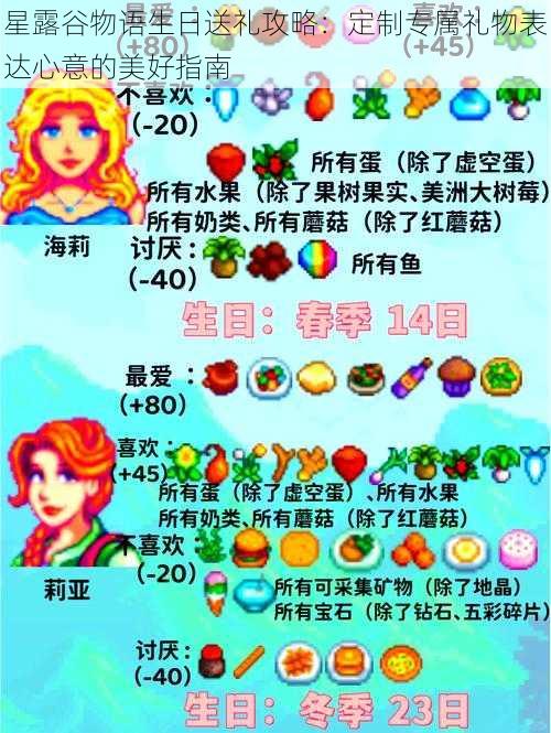 星露谷物语生日送礼攻略：定制专属礼物表达心意的美好指南