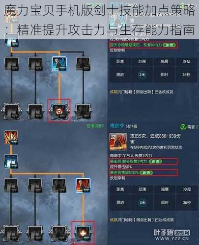 魔力宝贝手机版剑士技能加点策略：精准提升攻击力与生存能力指南