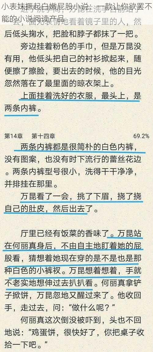 小表妺撅起白嫩屁股小说：一款让你欲罢不能的小说阅读产品