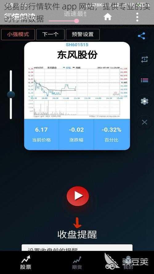 免费的行情软件 app 网站，提供专业的实时行情数据