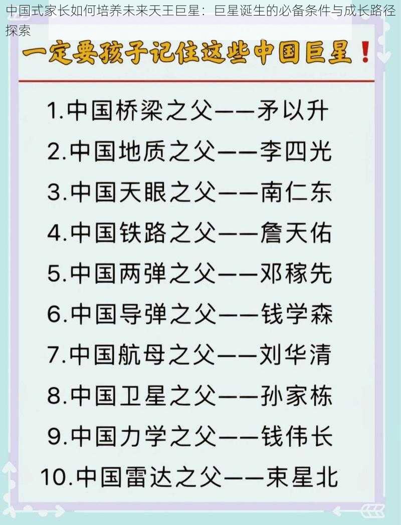 中国式家长如何培养未来天王巨星：巨星诞生的必备条件与成长路径探索