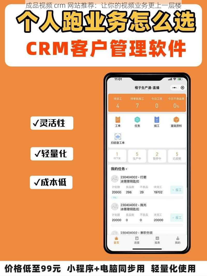 成品视频 crm 网站推荐：让你的视频业务更上一层楼