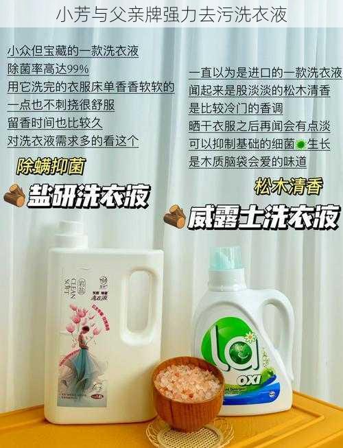 小芳与父亲牌强力去污洗衣液