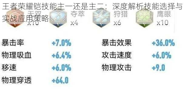 王者荣耀铠技能主一还是主二：深度解析技能选择与实战应用策略