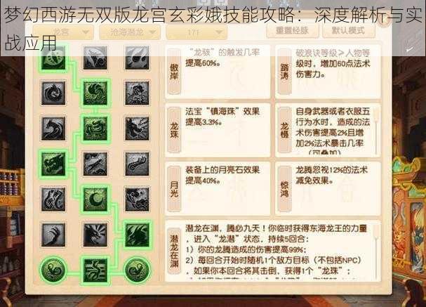 梦幻西游无双版龙宫玄彩娥技能攻略：深度解析与实战应用