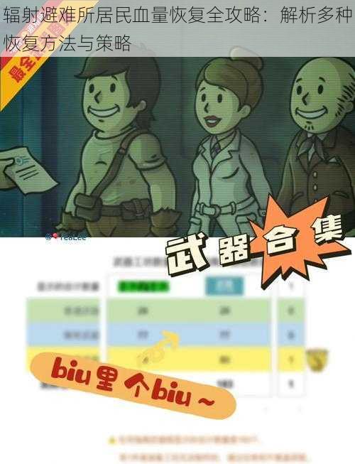 辐射避难所居民血量恢复全攻略：解析多种恢复方法与策略