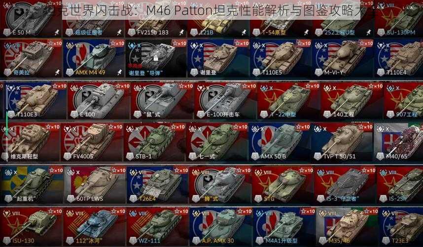 坦克世界闪击战：M46 Patton坦克性能解析与图鉴攻略大全