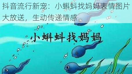 抖音流行新宠：小蝌蚪找妈妈表情图片大放送，生动传递情感