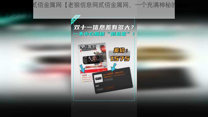 老狼信息网贰佰金属网【老狼信息网贰佰金属网，一个充满神秘的网站，你了解多少？】