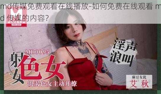 md传媒免费观看在线播放-如何免费在线观看 md 传媒的内容？