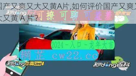 国产又爽又大又黄A片,如何评价国产又爽又大又黄 A 片？