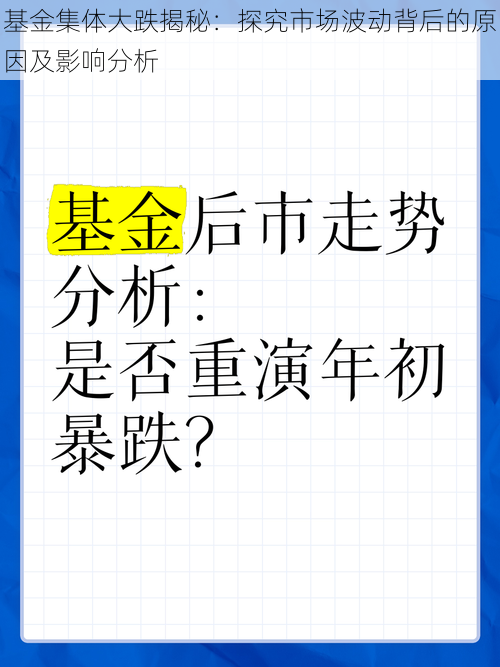 基金集体大跌揭秘：探究市场波动背后的原因及影响分析